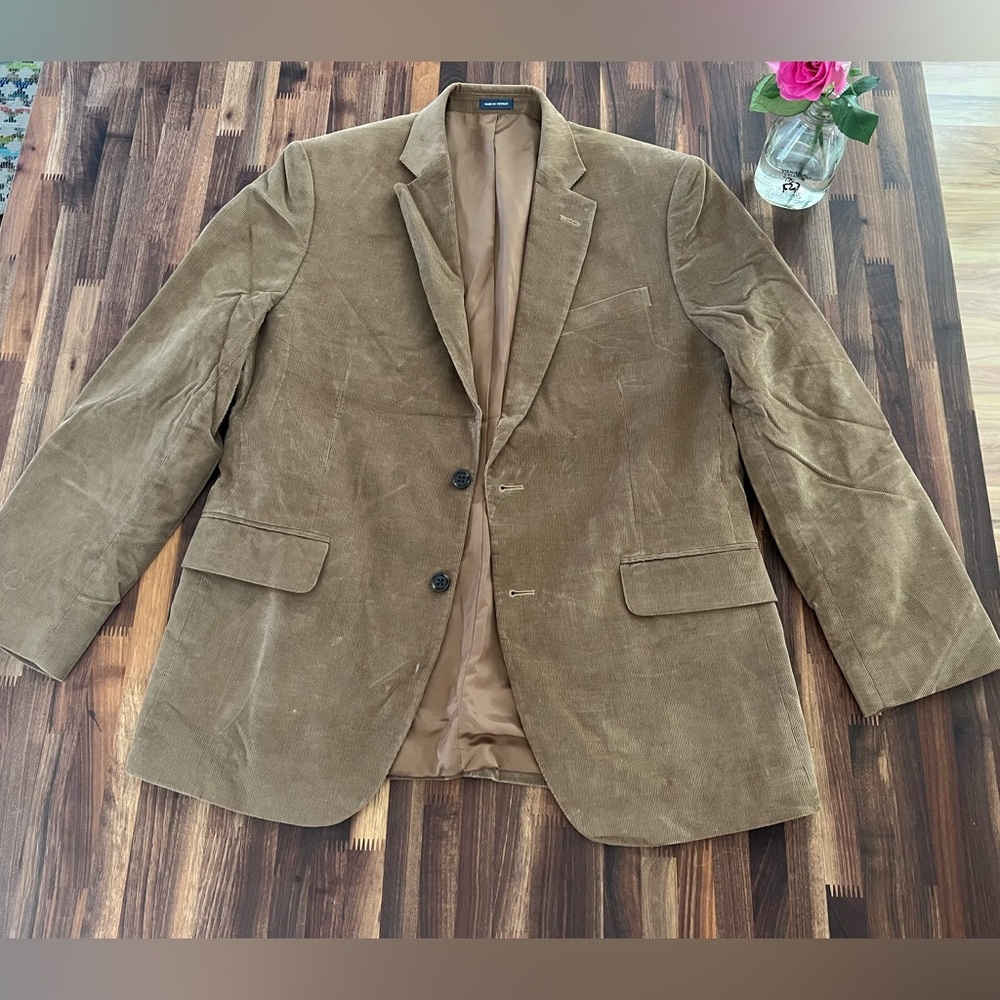 Stafford golden camel colored corduroy jacket